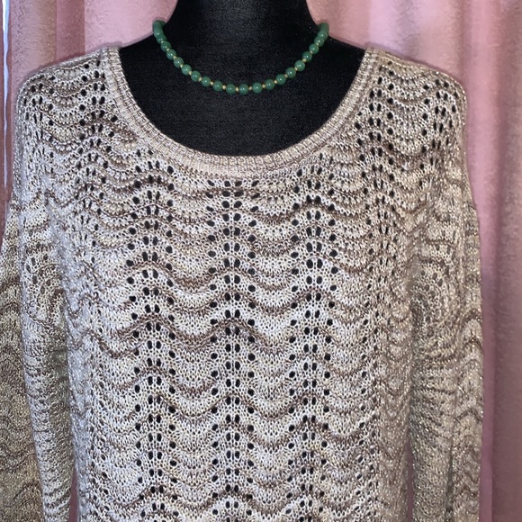 United States Sweaters Size L Khaki Space Dyed Sweater - Picture 2 of 11
